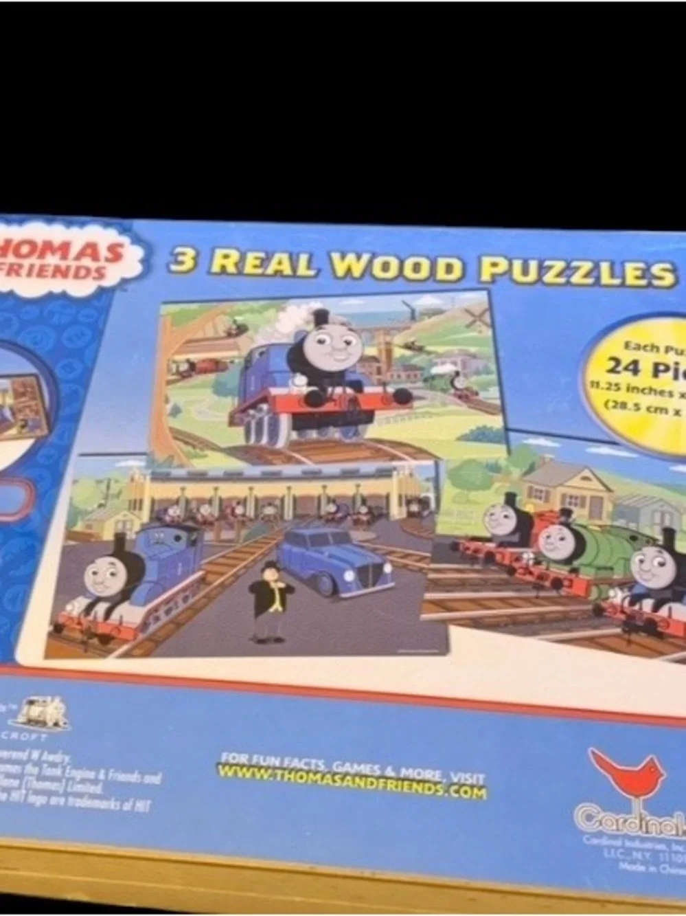 New~Thomas & Friends~Thomas The Tank Engine~3 Wooden Puzzles ~ 24 Pieces Each